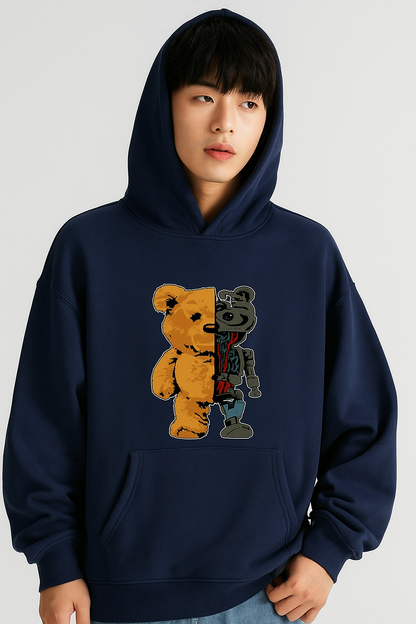 1 Pc Men's Fleece Printed Hoodie