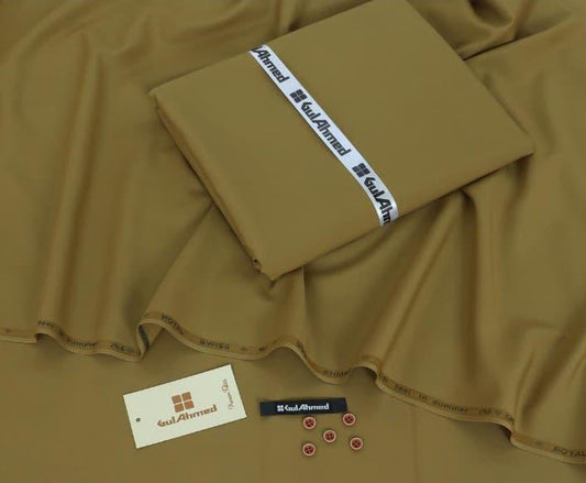 Gul Ahmed Winter Wool Fabric - Light Beige Gents Shalwar Kameez