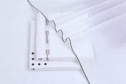 Original Kamalia Khaddar Unstitched Fabric - White Shalwar Kameez