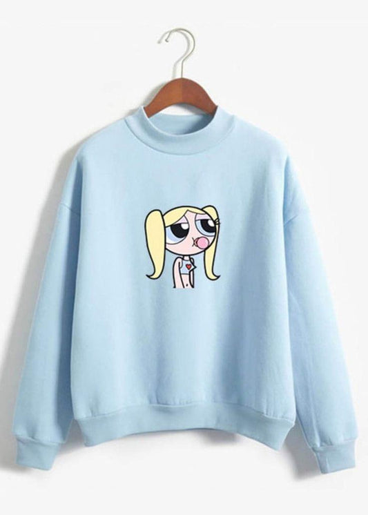 1 Pc Women's Stitched Fleece Printed Sweat Shirt