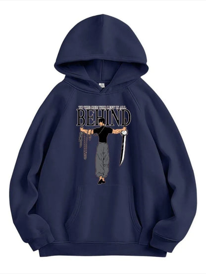 1 Pc Men's Fleece Printed Hoodie