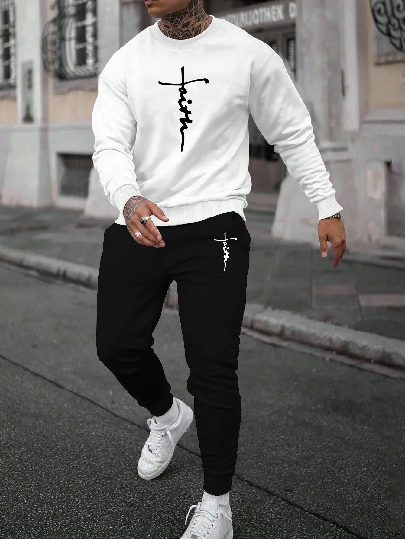 Casual Quality Autumn Winter Men's Tracksuit Daily Fashion Single Sweatshirts Sweatpants Men Sports Comfort Simplicity Outdoor