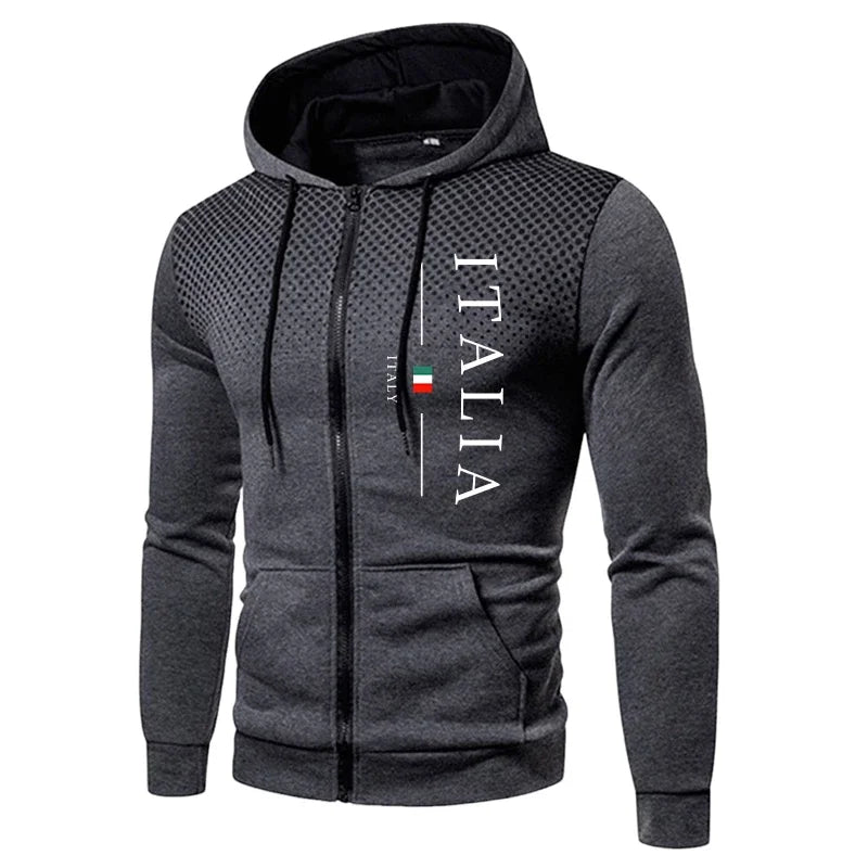 Autumn Winter Popular Men's Tracksuit Zipper Hoodie and Sweatpants Urban Casual Sporty Jogging Suit Male Daily Training Outfits
