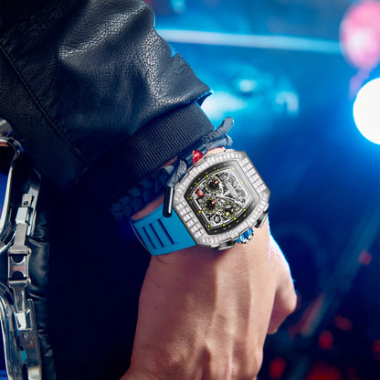 ONOLA Men Mechanical Watch Casual Silicone 30M Waterproof Automatic Watch for Men Military Man Sports Watch