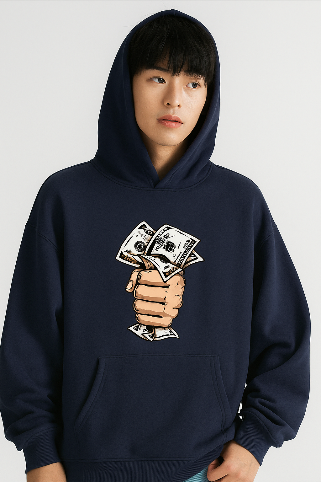 1 Pc Men's Fleece Printed Hoodie