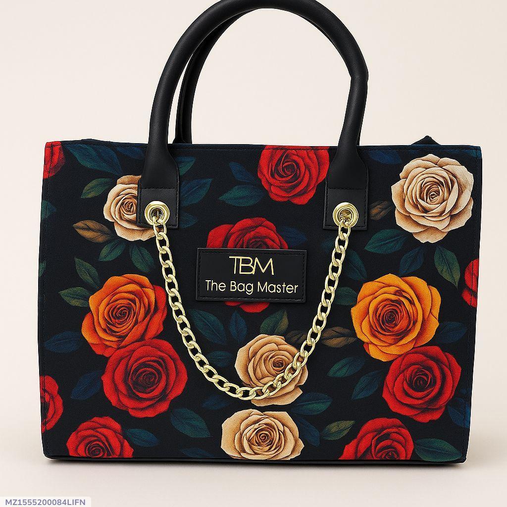 Girls canvas printed tote bag