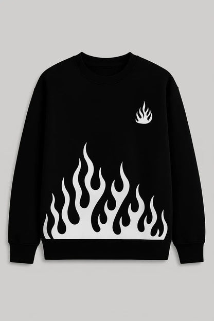 2 pieces men's fleece printed tracksuit