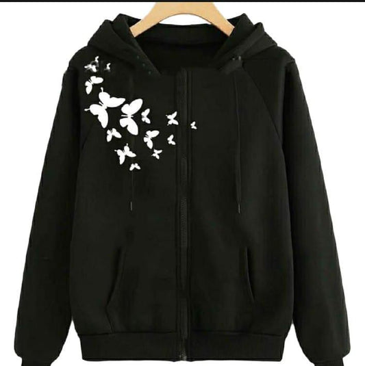 Women's fleece printed Pullover hoodie