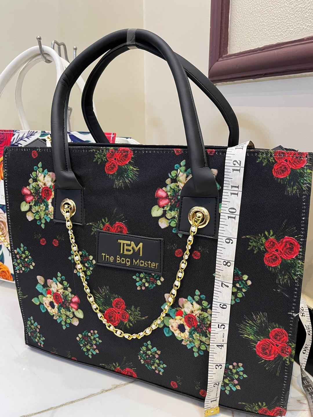 Girls canvas printed tote bag