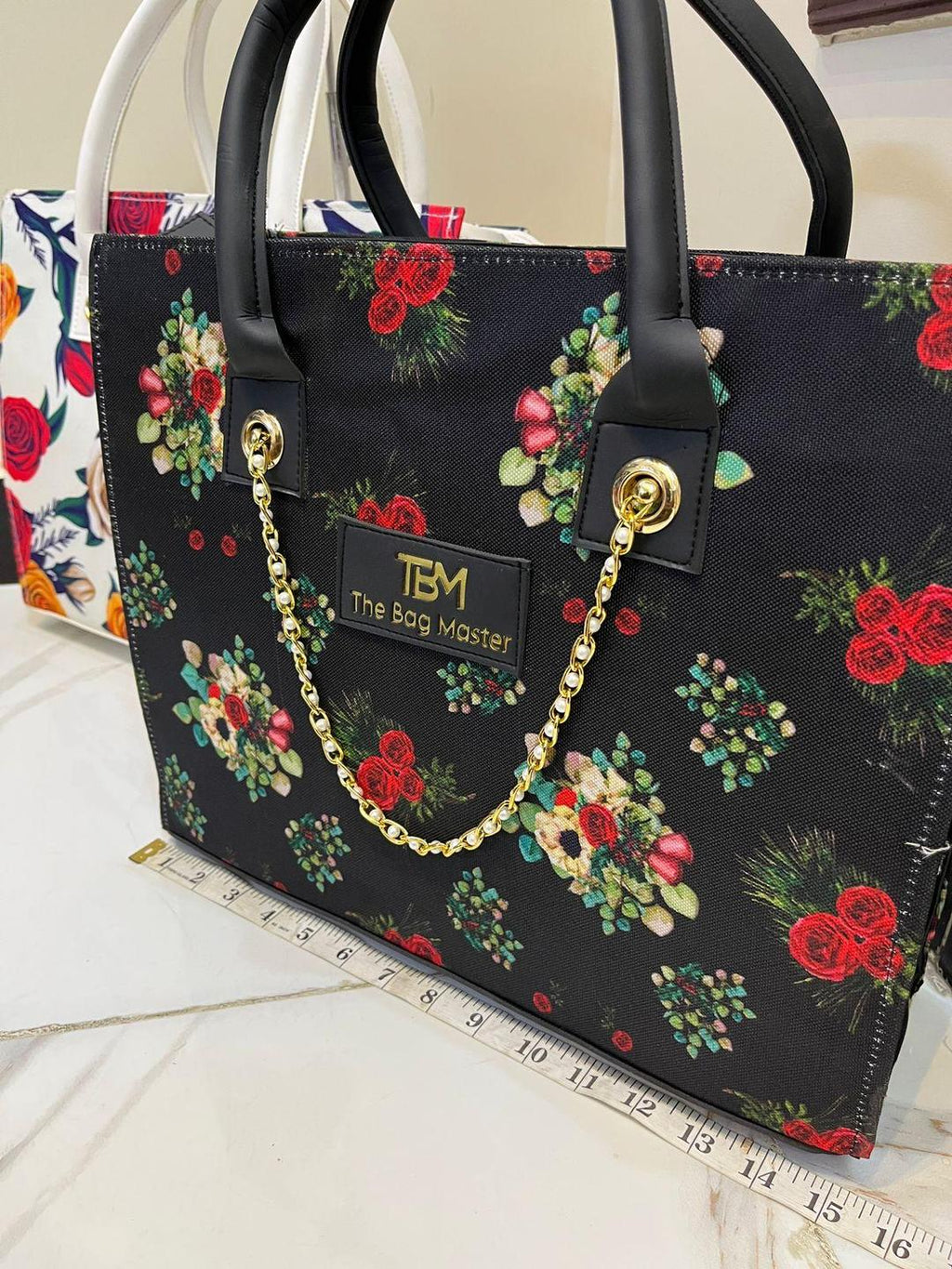 Girls canvas printed tote bag