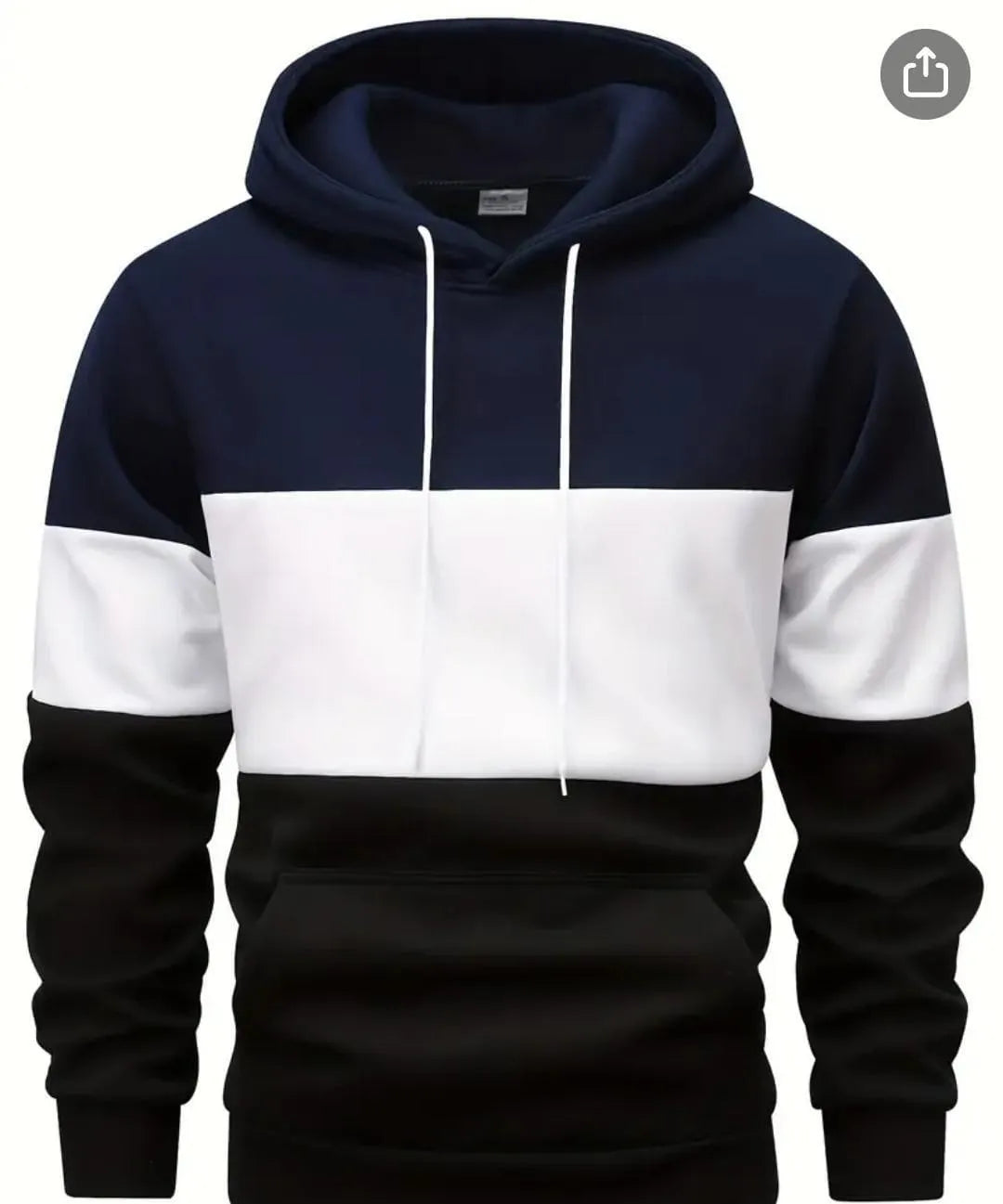 Beautiful navy blue plain hoodie