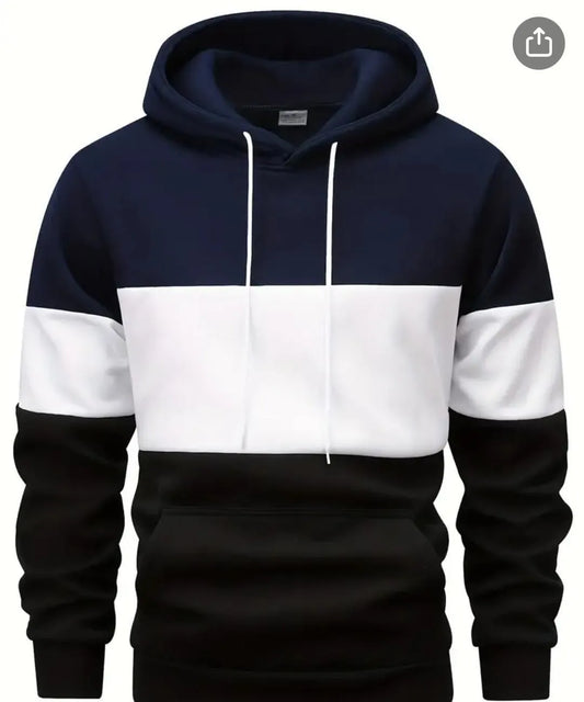 Beautiful navy blue plain hoodie