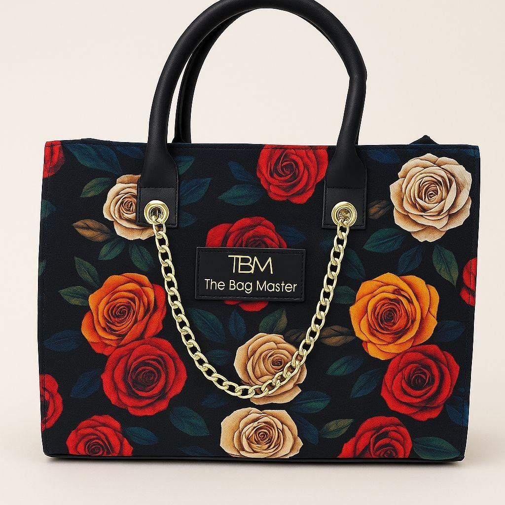 Girls canvas printed tote bag