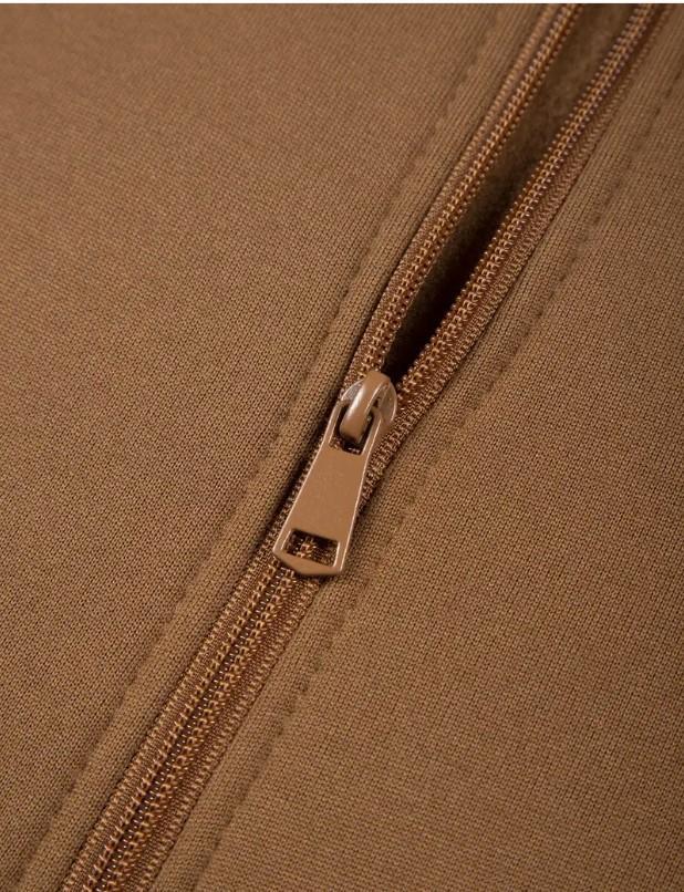 2 pieces men's fleece plain tracksuit