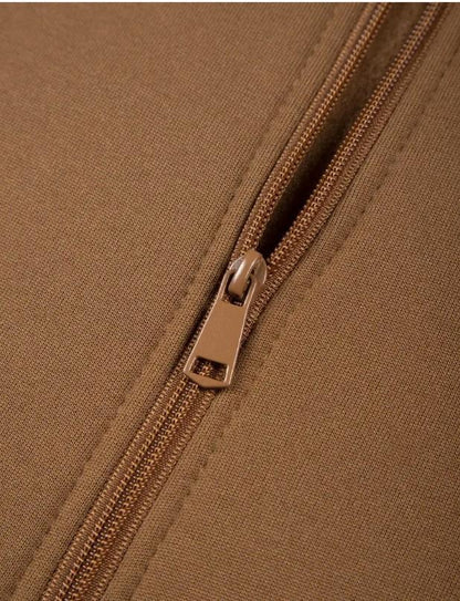 2 pieces men's fleece plain tracksuit