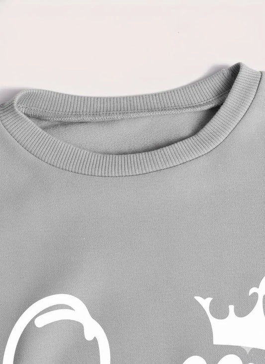 2 pieces women's stitched polyester fleece printed tracksuit