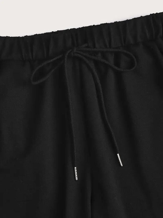 2 pieces women's stitched soft and shining fleece plain tracksuit