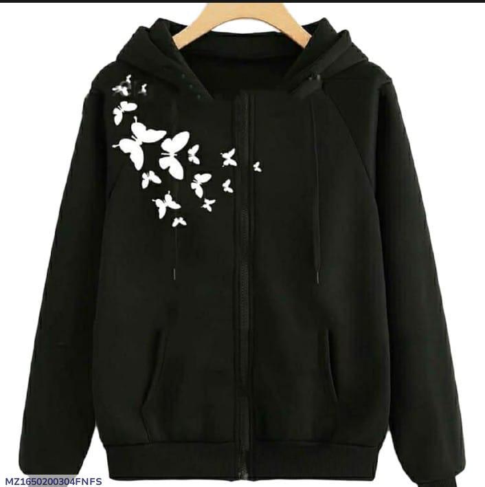 Women's fleece printed Pullover hoodie