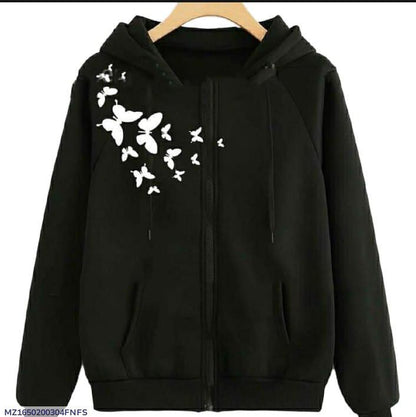Women's fleece printed Pullover hoodie